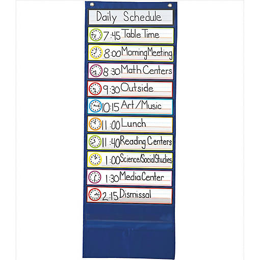 Deluxe Scheduling Pocket Chart