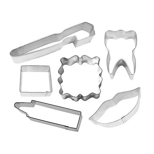 Dental 6 Piece Cookie Cutter Set