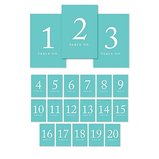Diamond Blue Perforated Numbers 1 20