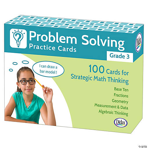 Didax Problem Solving Practice Cards, Grade 3