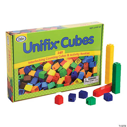 Didax UNIFIX Cubes for Pattern Building, 240 Per Pack