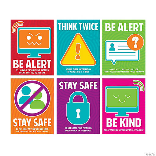 Digital Awareness Poster Set - 6 Pc.