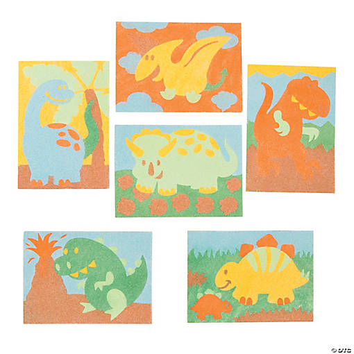 Dinosaur Sand Art Sets - 24 Pc.