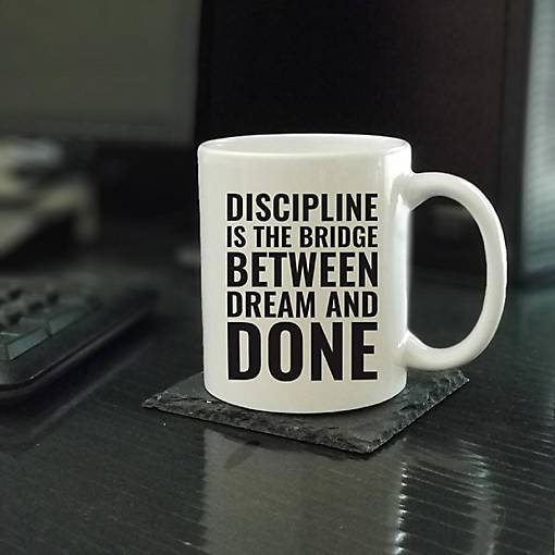 Discipline Bridges Dreams Ceramic Mug