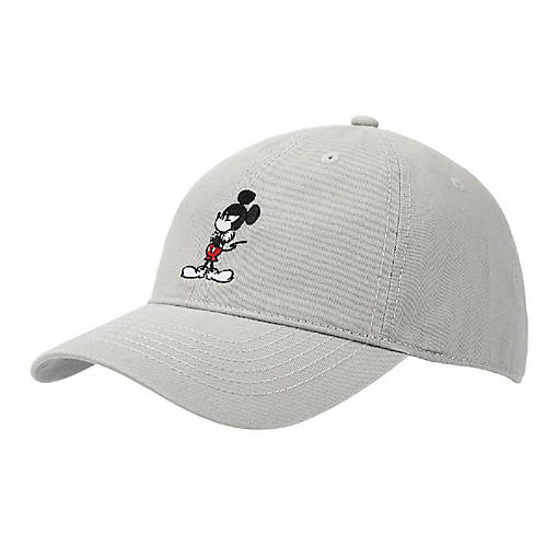 Disney Mickey Mouse White Unstructured Baseball Cap