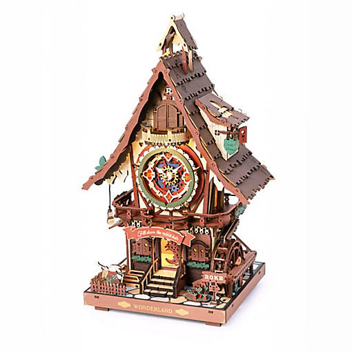DIY 3D Moving Gears Puzzle - Cuckoo Clock - 435pcs