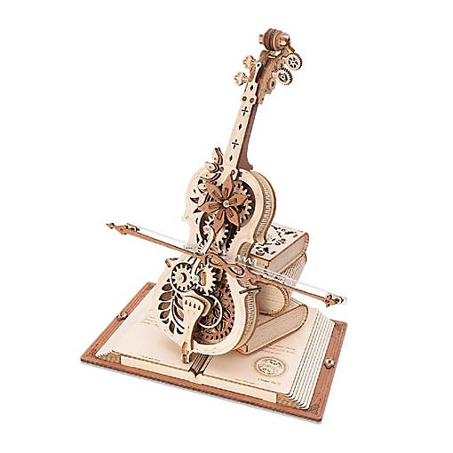 DIY 3D Music Box Puzzle Magic Cello 199pcs