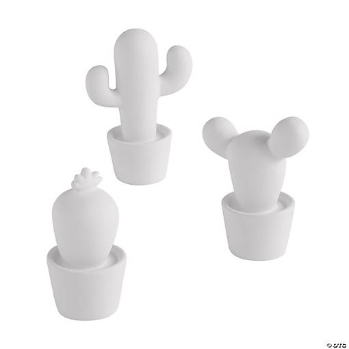 DIY Ceramic Cacti - 12 Pc.