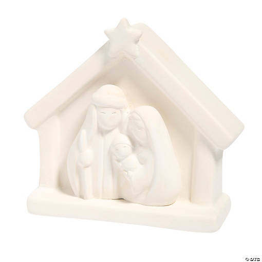 DIY Ceramic Nativity Stables - 6 Pc.