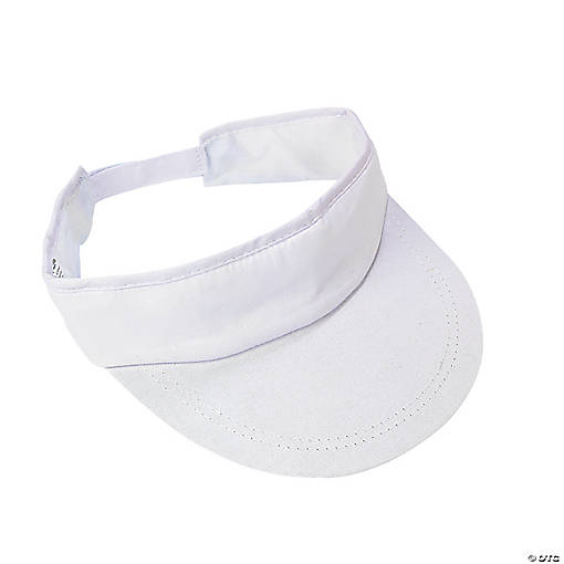 DIY Cotton White Visors - 12 Pc.