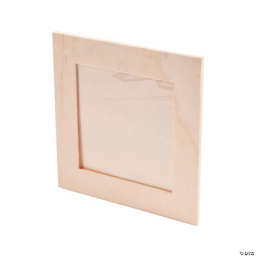 DIY Unfinished Wood Square Frames - 12 Pc.