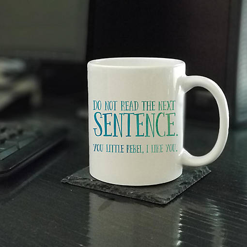 Do Not Read Next Sentence Ceramic Mug