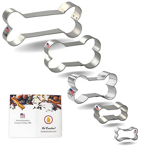 Dog Bone Cookie Cutter 5 Pc Set HS0557