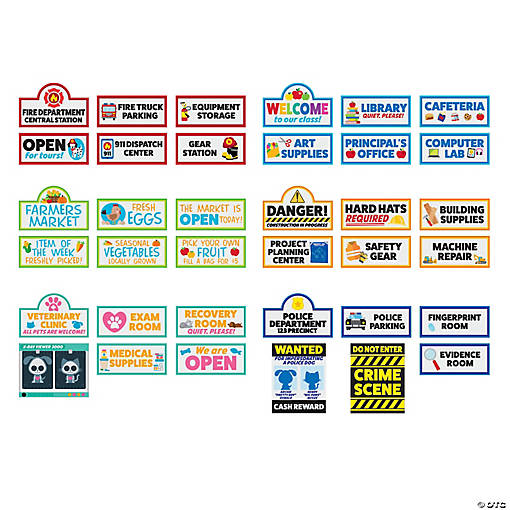 Dramatic Play Occupations Cutout Set - 36 Pc.