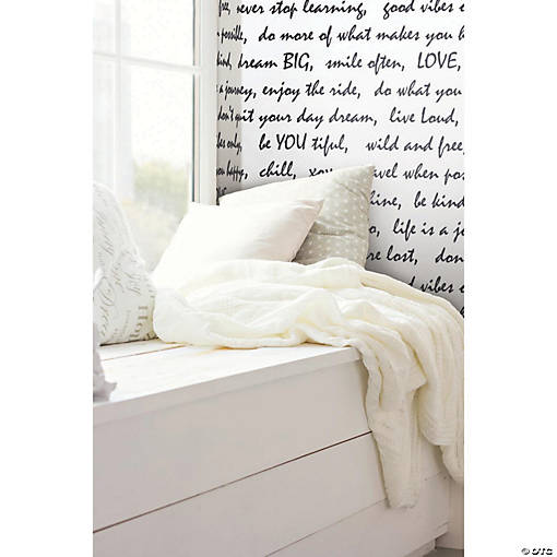 Dream Big Script Black Peel &amp; Stick Wallpaper