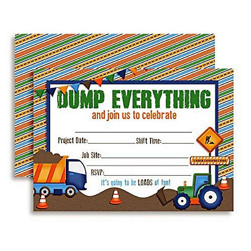Dump Everything Invitations 40pc. by AmandaCreation