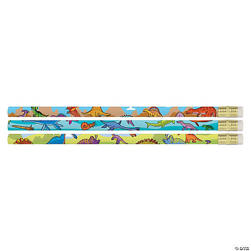 Dynamic Dinosaurs Pencil, 12 Per Pack, 12 Packs