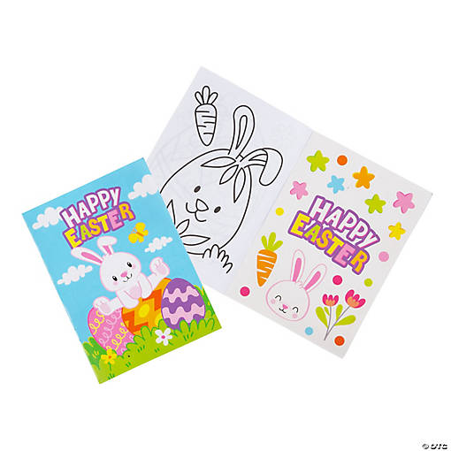 Easter Coloring Books with Sticker Sheets - 24 Pc.