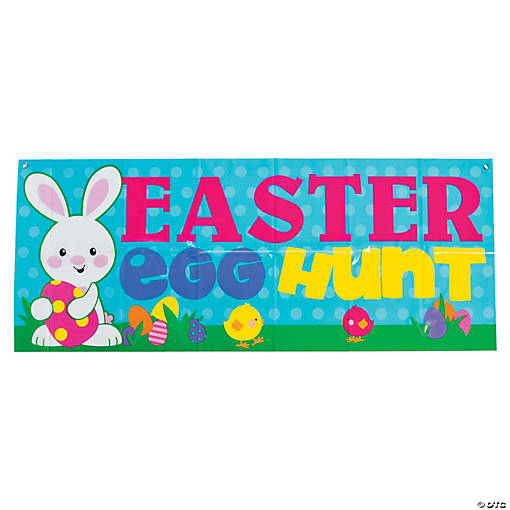 Easter Egg Hunt Vinyl Banner
