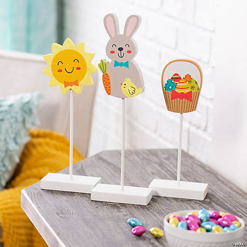 Easter Pedestal Tabletop Decorations - 3 Pc.