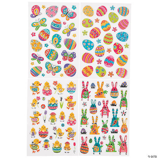 Easter Puffy Stickers - 12 Pc.