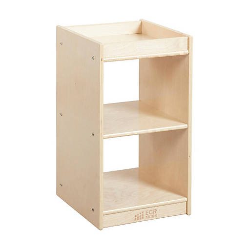ECR4Kids 2-Cube Vertical Storage Cabinet, Natural