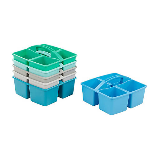 ECR4Kids 4-Compartment Medium Caddy, Contemporary, 6-Pack