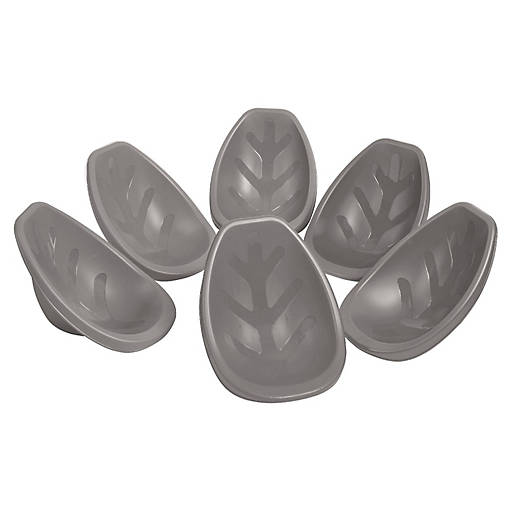 ECR4Kids Leaf Floor Seat, Grey, 6-Piece