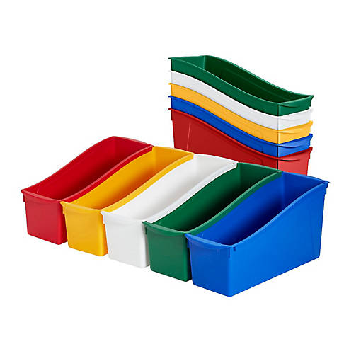 ECR4Kids Linking Book Bin, Assorted, 10-Piece
