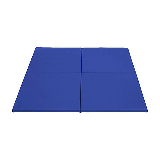 ECR4Kids SoftZone Play Patch Activity Mat Squares, Blue, 4-Pack