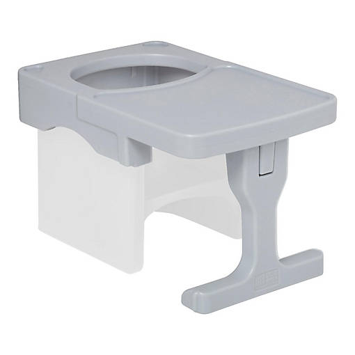 ECR4Kids Tri-Me Cube Chair Desk, Light Grey