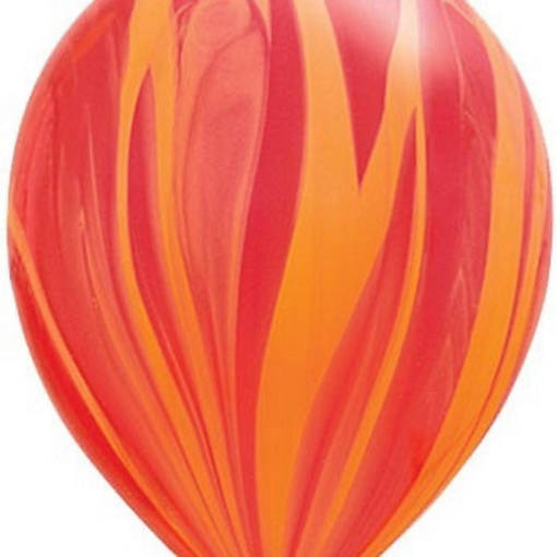 Edge Collections - 11" - Red - Rainbow Superagate Balloons