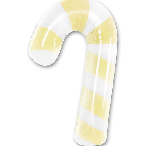 Edge Collections - 16" - Yellow - Candy Cane Balloons