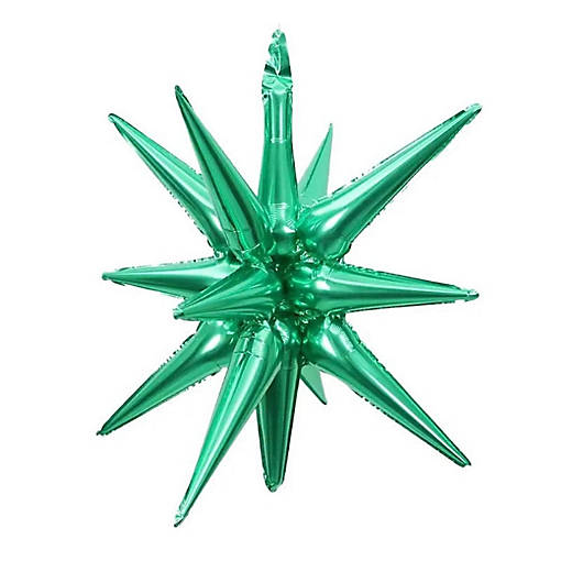 Edge Collections - 22" - Green - Exploding Starburst Balloon