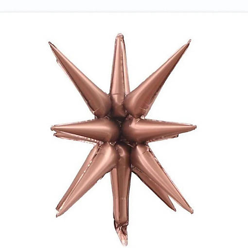 Edge Collections - 22" - Rose Gold - Exploding Starburst Balloon