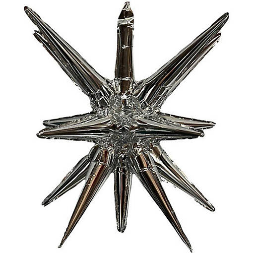 Edge Collections - 22" - Silver - Exploding Starburst Ornament