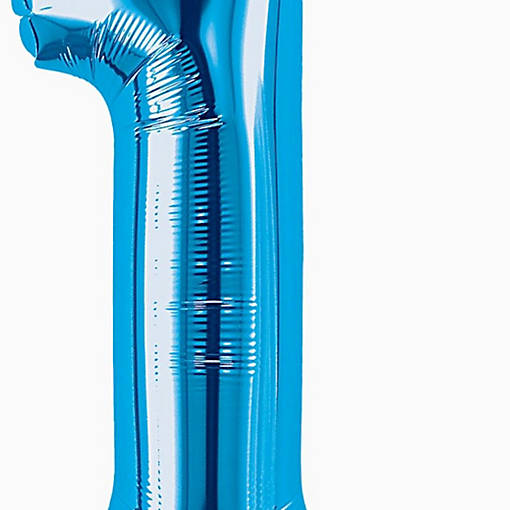 Edge Collections - 26" - Blue - Foil Numbers 1