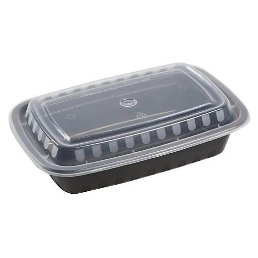 Edge Collections  - 28" - Rectangular Black Containers and Lids!