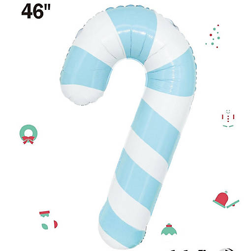 Edge Collections - 30" - Blue - Pastel Candy Cane
