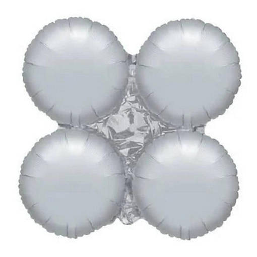 Edge Collections - 30" - Silver - Quad Arch Balloons