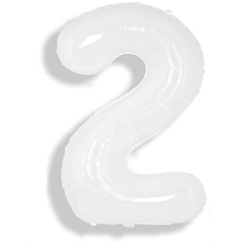 Edge Collections - 34" - White - Foil Numbers 2