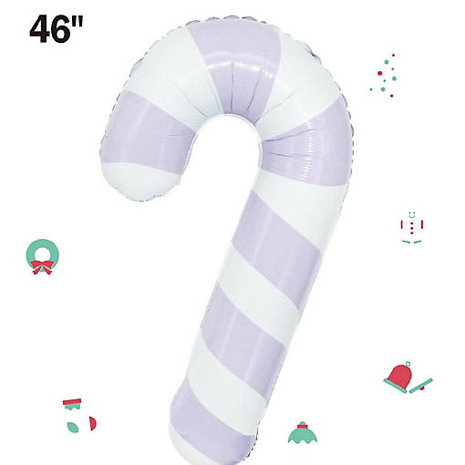 Edge Collections - 46" - Lavender Candy Cane Balloon