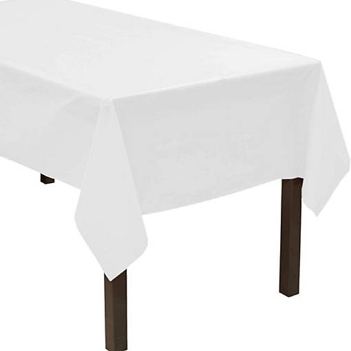 Edge Collections - 54" x 108" - White - Durable Tablecovers
