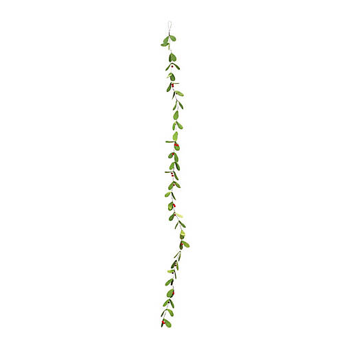 Edge Collections - 6' - Green - Fabric Mistletoe String Garland!