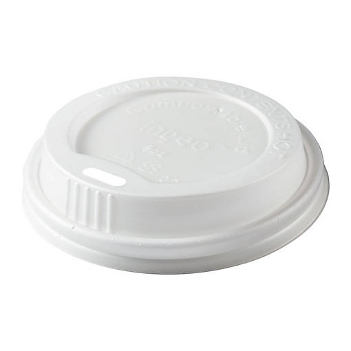 Edge Collections  - 8" - White - CPLA Hot Cup Lids!