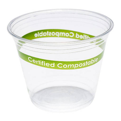 Edge Collections  - 9" - Clear - Squat PLA Cups!