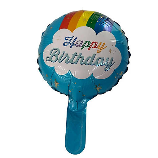 Edge Collections - 9" - Multicolor - Rainbow Cloud Foil Balloon