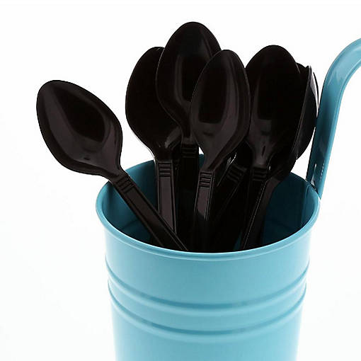 Edge Collections  - Black Polypropylene Teaspoons!