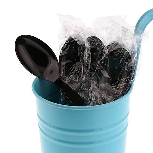 Edge Collections  - Black Wrapped Teaspoons!