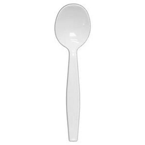 Edge Collections  - Bulk Heavy White Polystyrene Soup Spoons!